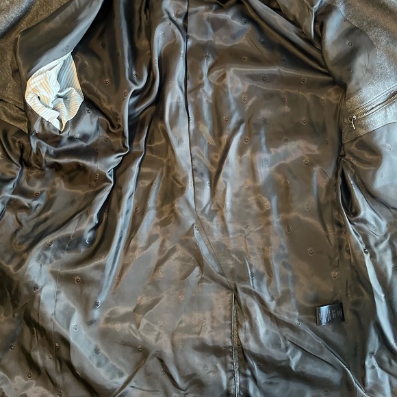 John Varvatos Button / Up-Down Zip Gray Jacket Size 46 - Picture 12 of 12